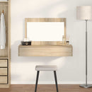 vidaXL Öltözködőasztal fiókkal tükörrel Barna 100 x 40 x 70 cm Faanyag