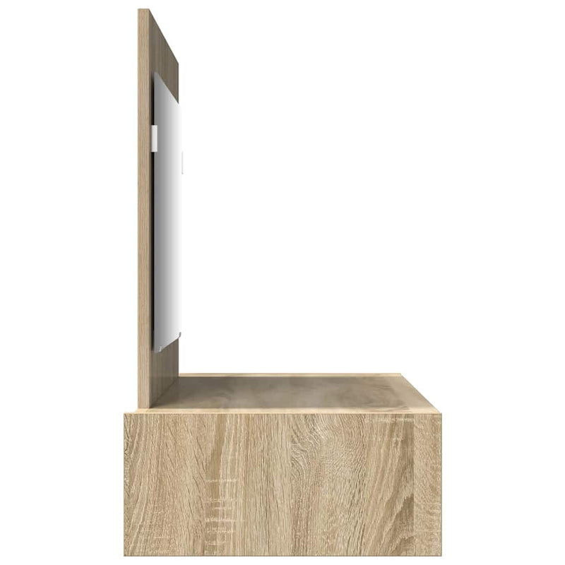 vidaXL Öltözködőasztal fiókkal tükörrel Barna 100 x 40 x 70 cm Faanyag