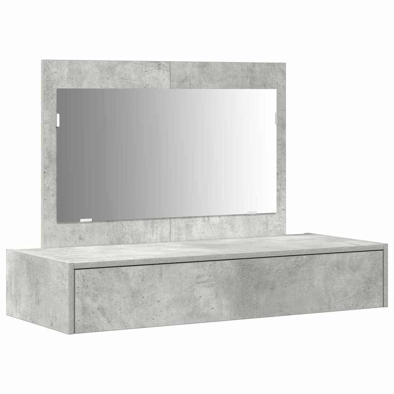 vidaXL Öltözködőasztal fiókkal Szürke 100 x 40 x 70 cm Faanyag