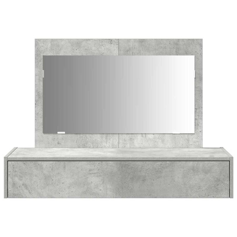 vidaXL Öltözködőasztal fiókkal Szürke 100 x 40 x 70 cm Faanyag