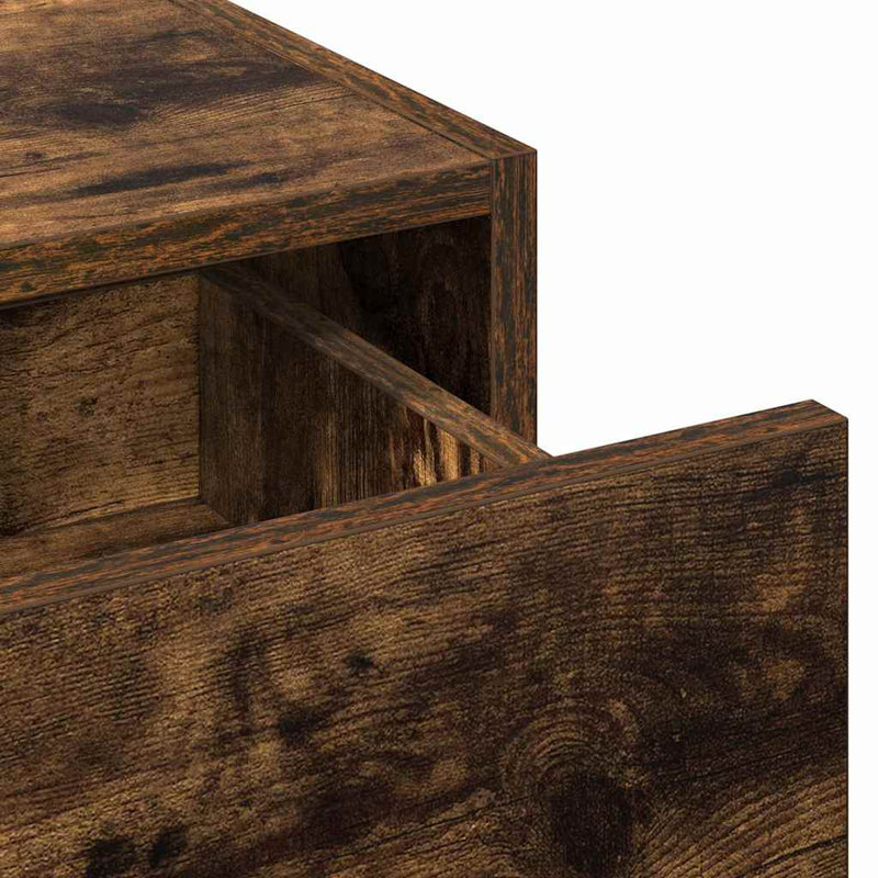 vidaXL Öltözködőasztal fiókkal tükörrel Barna 100 x 40 x 70 cm Faanyag