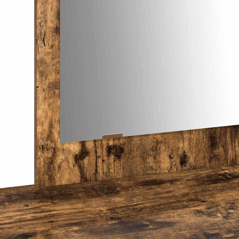vidaXL Öltözködőasztal fiókkal tükörrel Barna 100 x 40 x 70 cm Faanyag