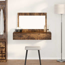 vidaXL Öltözködőasztal fiókkal tükörrel Barna 100 x 40 x 70 cm Faanyag