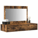 vidaXL Öltözködőasztal fiókkal tükörrel Barna 100 x 40 x 70 cm Faanyag