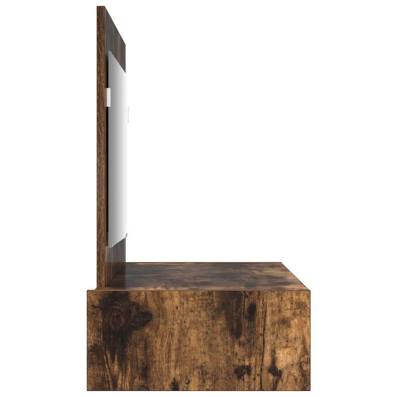 vidaXL Öltözködőasztal fiókkal tükörrel Barna 100 x 40 x 70 cm Faanyag