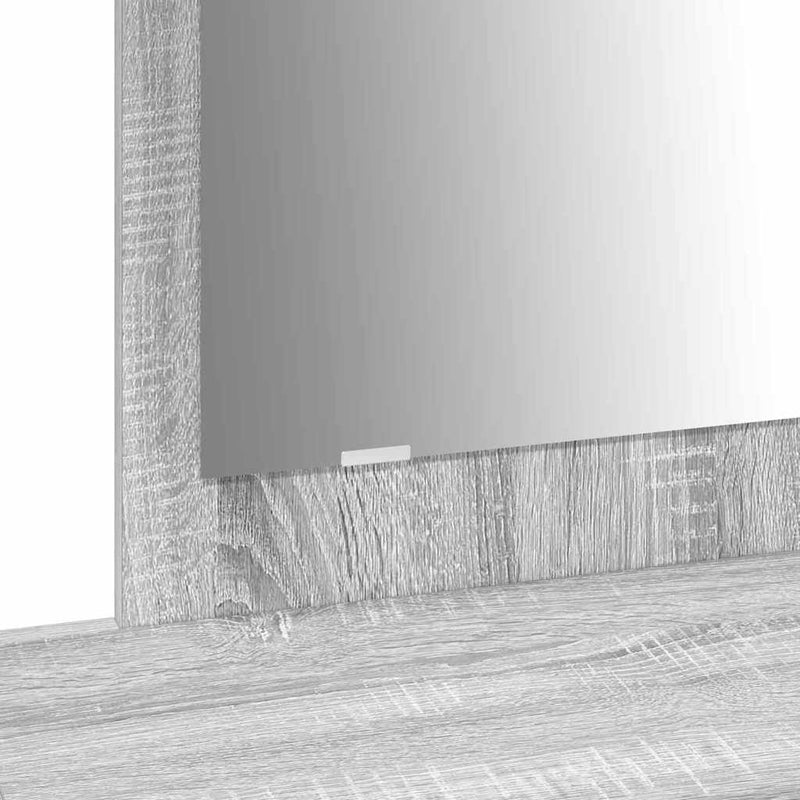 vidaXL Öltözködőasztal fiókkal Szürke 100 x 40 x 70 cm Faanyag