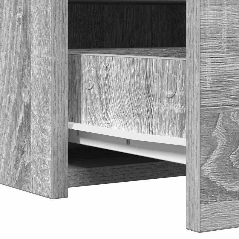 vidaXL Öltözködőasztal fiókkal Szürke 100 x 40 x 70 cm Faanyag