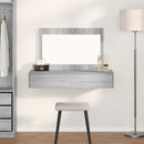 vidaXL Öltözködőasztal fiókkal Szürke 100 x 40 x 70 cm Faanyag