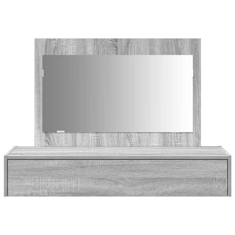 vidaXL Öltözködőasztal fiókkal Szürke 100 x 40 x 70 cm Faanyag