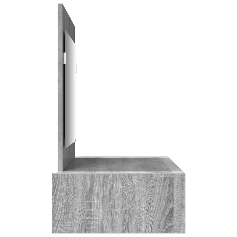 vidaXL Öltözködőasztal fiókkal Szürke 100 x 40 x 70 cm Faanyag