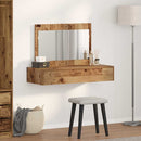 vidaXL Öltözködőasztal fiókkal tükörrel Barna 100 x 40 x 70 cm Faanyag