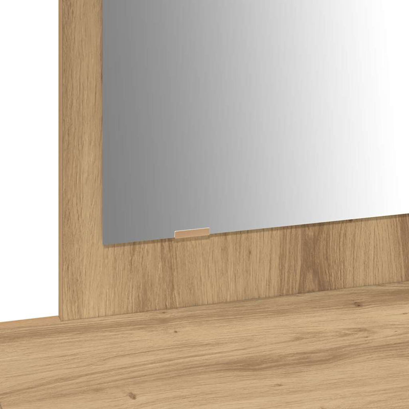 vidaXL Öltözködőasztal fiókkal tükörrel Barna 100 x 40 x 70 cm Faanyag