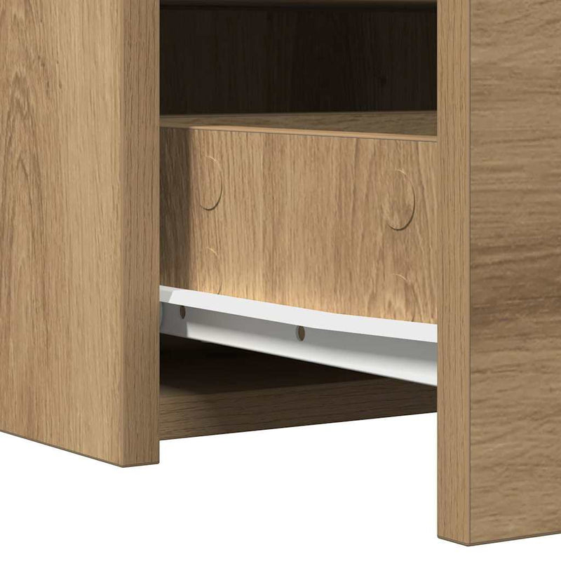 vidaXL Öltözködőasztal fiókkal tükörrel Barna 100 x 40 x 70 cm Faanyag