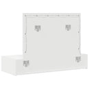 vidaXL Öltözködőasztal tükör lámpákkal Fehér 100 x 40 x 70 cm Faanyag