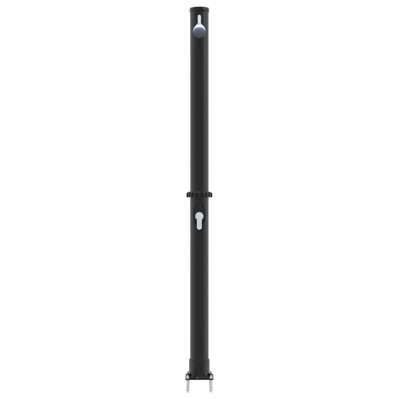 vidaXL Kültéri Napelemes Zuhany Fekete 217 cm PVC és alumínium