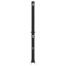 vidaXL Kültéri Napelemes Zuhany Fekete 217 cm PVC és alumínium