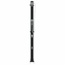vidaXL Kültéri Napelemes Zuhany Fekete 217 cm PVC és alumínium