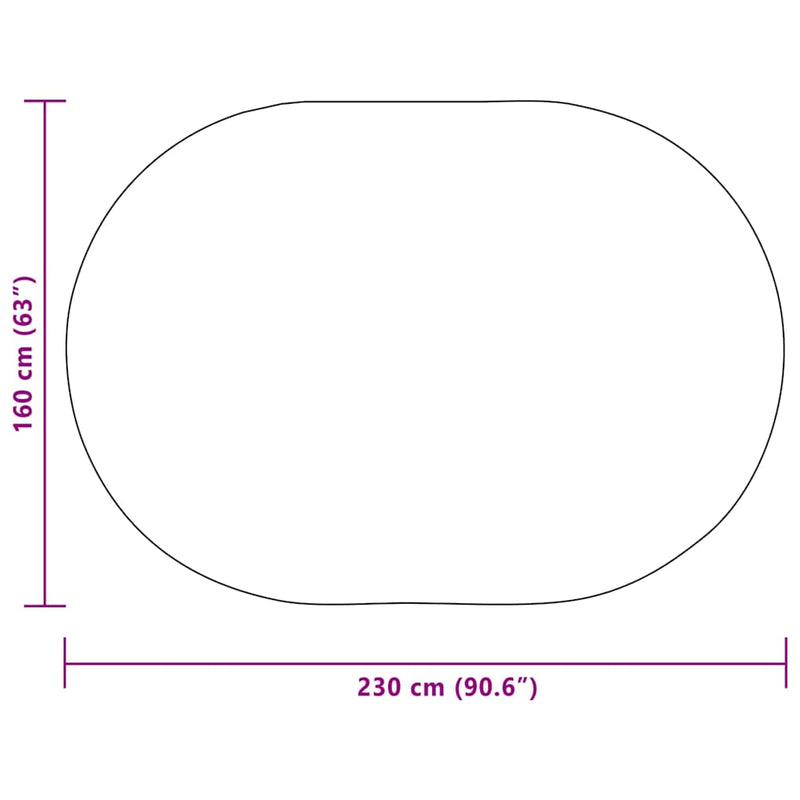 vidaXL Szőnyeg ZIZUR Barna PP