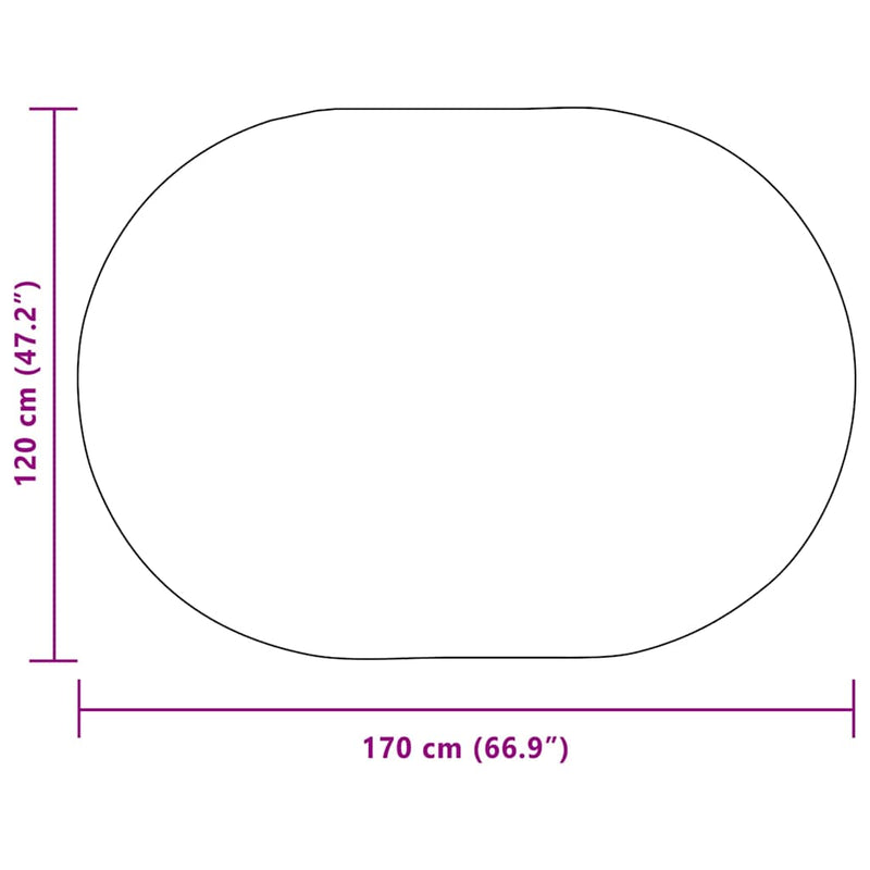 vidaXL Szőnyeg ZIZUR Krém PP
