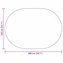 vidaXL Szőnyeg ZIZUR Krém PP