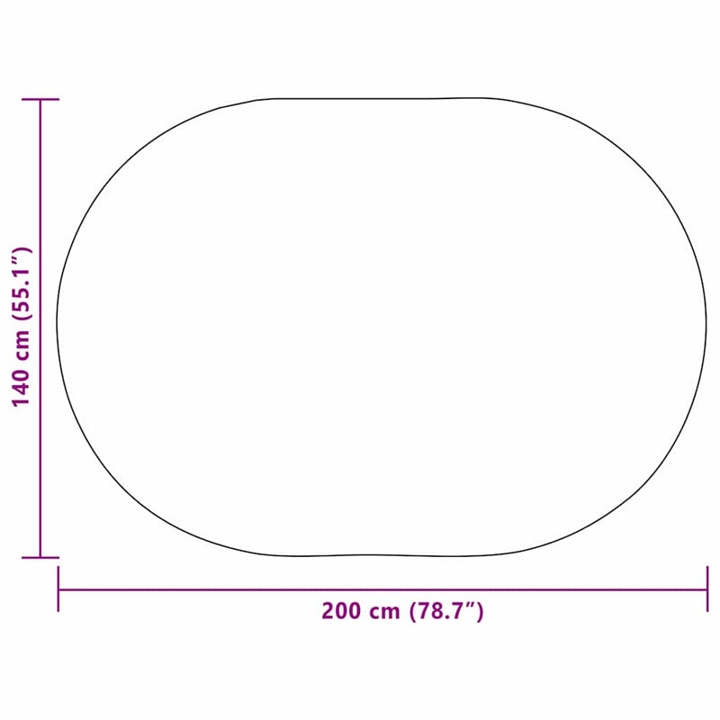 vidaXL Szőnyeg ZIZUR Krém PP