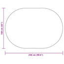 vidaXL Szőnyeg ZIZUR Krém 230 x 160 cm Polipropilén