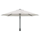 vidaXL Kerti napernyő Beige és fekete 248 x 248 x 148 cm