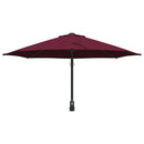 vidaXL Kerti napernyő Piros és Fekete 248 x 248 x 148 cm