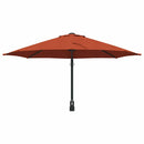 vidaXL Kerti napernyő Piros és Fekete 248 x 248 x 148 cm