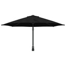 vidaXL Kerti napernyő Fekete és fekete 248 x 248 x 148 cm