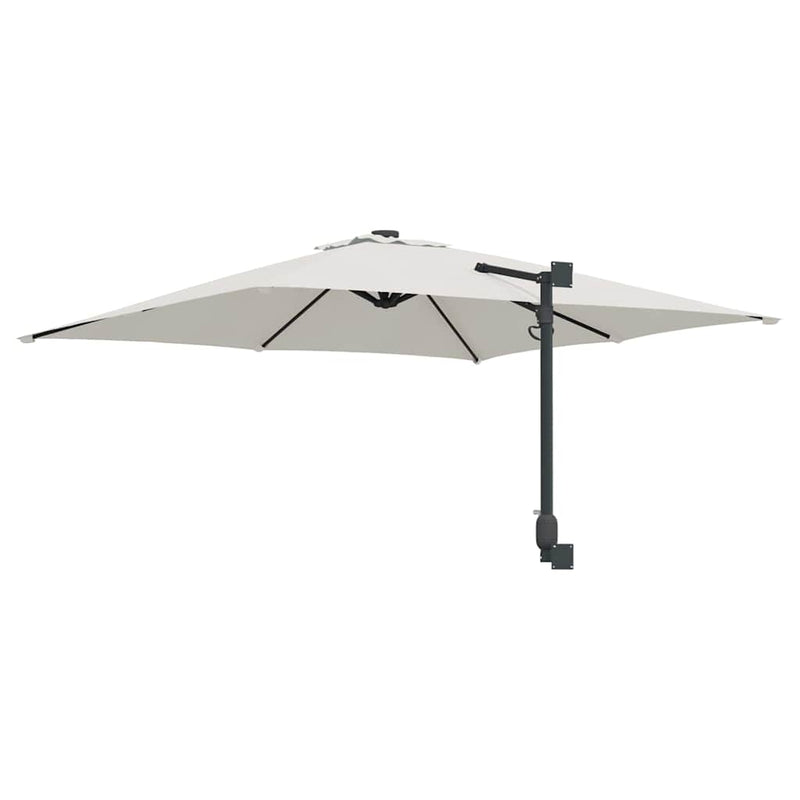 vidaXL Kerti napernyő Beige és fekete 248.5 x 247.5 x 160 cm