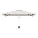 vidaXL Kerti napernyő Beige és fekete 248.5 x 247.5 x 160 cm