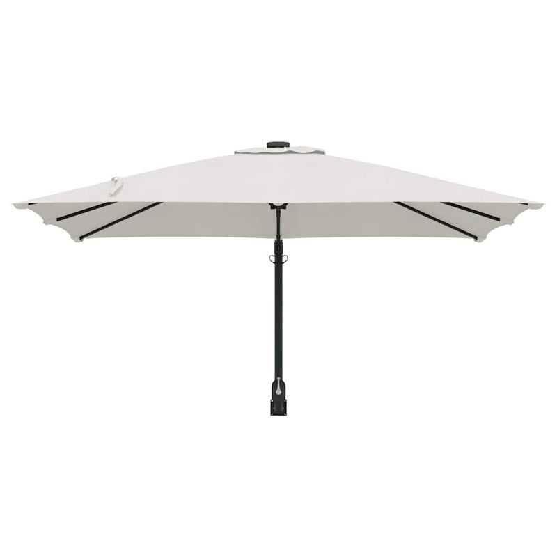 vidaXL Kerti napernyő Beige és fekete 248.5 x 247.5 x 160 cm