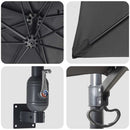 vidaXL Kerti napernyő Antracit és fekete 248.5 x 247.5 x 160 cm