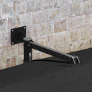 vidaXL Kerti napernyő Fekete és fekete 248.5 x 247.5 x 160 cm