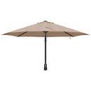 vidaXL Kerti napernyő Taupe és Fekete 248 x 248 x 148 cm