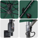 vidaXL Kerti napernyő Zöld 248.5 x 247.5 x 160 cm szövet