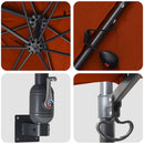 vidaXL Kerti napernyő Terrakotta 248.5 x 247.5 x 160 cm szövet