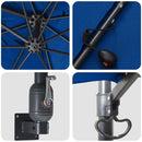 vidaXL Kerti napernyő Azúrkék 248.5 x 247.5 x 160 cm szövet