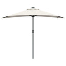 vidaXL Kerti napernyő Homokszín 294 x 150 x 223 cm szövet