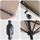 vidaXL Kerti napernyő Tópszínű 294 x 150 x 224 cm szövet