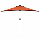 vidaXL Kerti napernyő Terrakotta 294 x 150 x 224 cm szövet