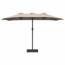 vidaXL Kerti napernyő Tópszínű 385 x 209 x 244 cm szövet