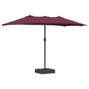 vidaXL Kerti napernyő Bordeaux piros 385 x 209 x 244 cm