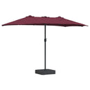 vidaXL Kerti napernyő Bordeaux piros 385 x 209 x 244 cm