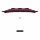 vidaXL Kerti napernyő Bordeaux piros 385 x 209 x 244 cm