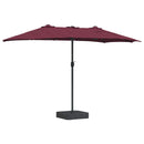 vidaXL Kerti napernyő Bordeaux piros 385 x 209 x 244 cm Poliészter