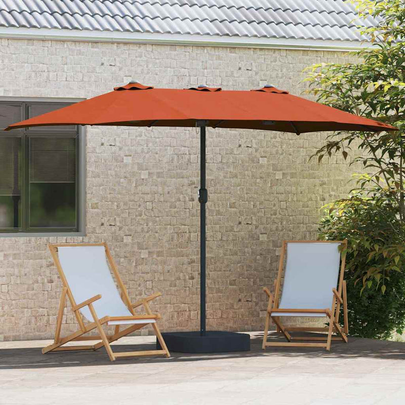 vidaXL Kerti napernyő Terrakotta 385 x 209 x 244 cm szövet