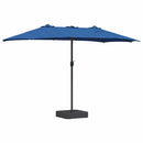 vidaXL Kerti napernyő Kék 385 x 209 x 244 cm szövet
