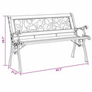 vidaXL pad Barna 116 x 54 x 73cm faszínű